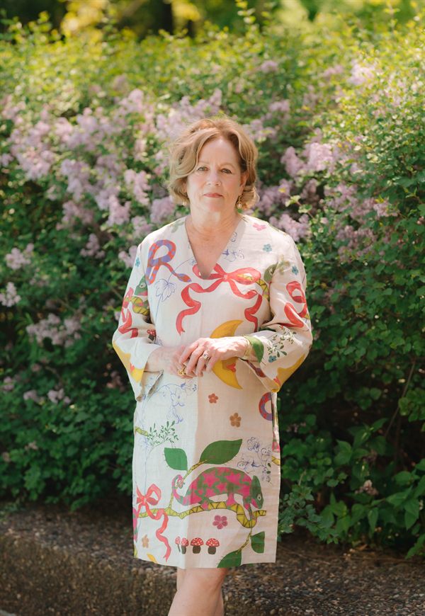 Beverly Walker in her garden